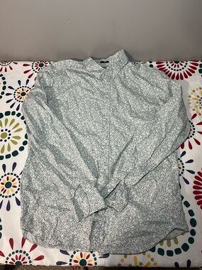 J.Crew Flex Washed Slim Fit Floral Long Sleeve Button Down Shirt Large